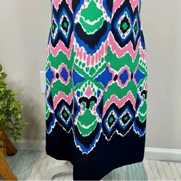 Gabby Skye Geometric Print Sleeveless Shift Dress Multicolor Size 8 - Picture 6 of 11